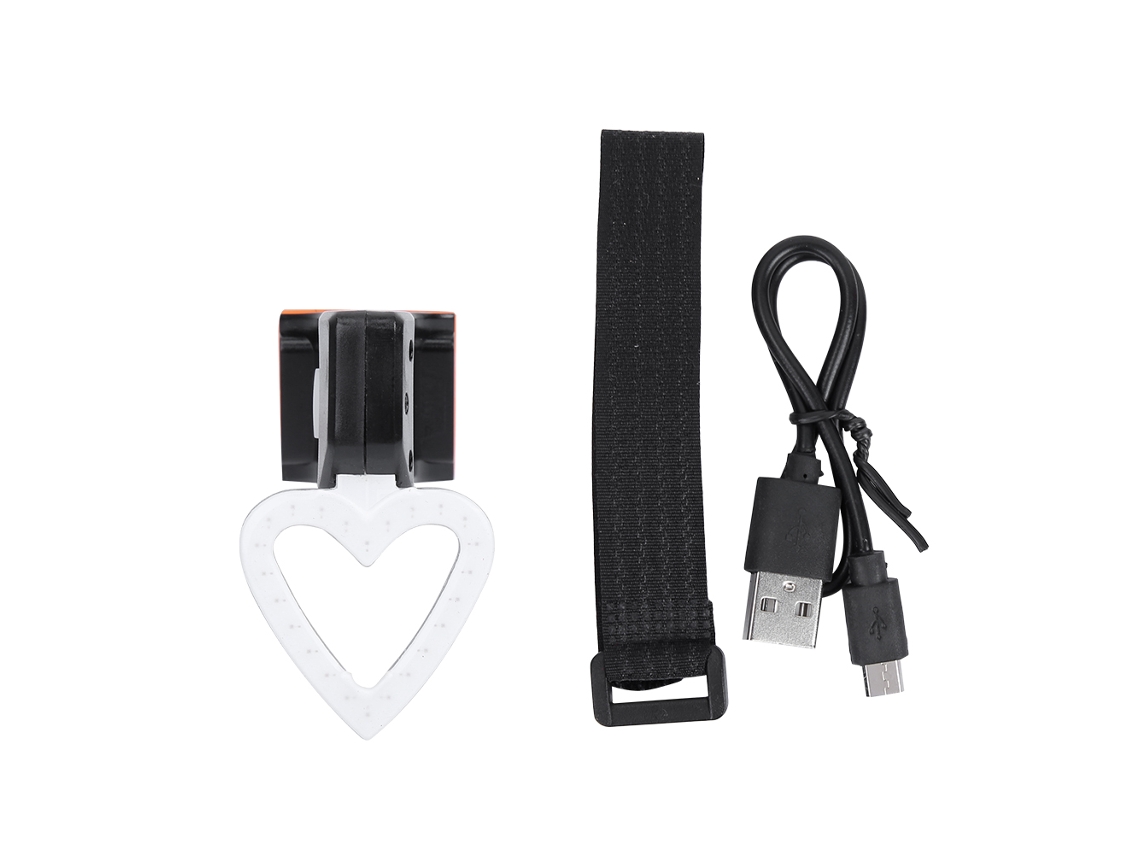 Lanterna Led Coração para Bicicleta MTB IPX4 BRILVIBERA