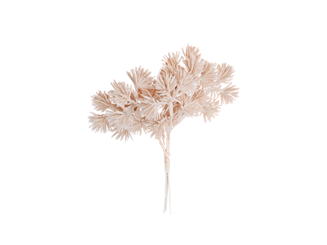 Laxiscreed Ramo De Pinheiro Em Plástico Rosa Para Diy, 6 Flores, Pode Dividir Em Pequenos Ramos