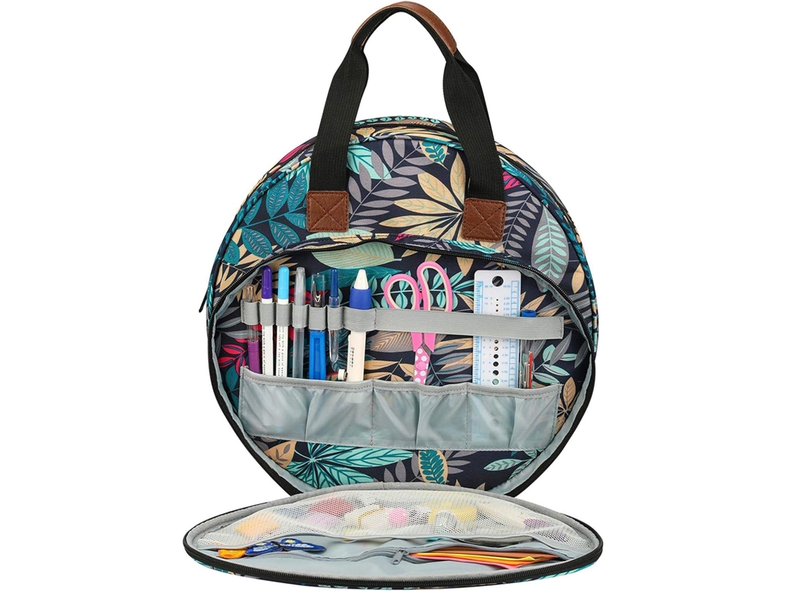 Bolsa para Bordado, Bolsa Portátil para Projetos de Bordado e Kits de Ferramentas de Ponto Cruz, Somente a Bolsa. AQUAFORGE