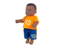 Boneca de Vinil de 30 Cm, Conjunto de Camiseta e Shorts, Brinquedo Infantil MDUG