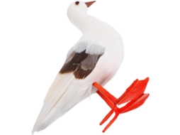 Estatueta De Mouette Decoração De Jardim Miniatura Em Mousse E Plumagem Para Exterior, Estilo Náutico,
