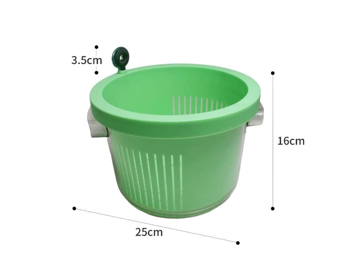 Centrífuga De Salada Sem Bpa Base Antiderrapante Para Frutas E Vegetais
