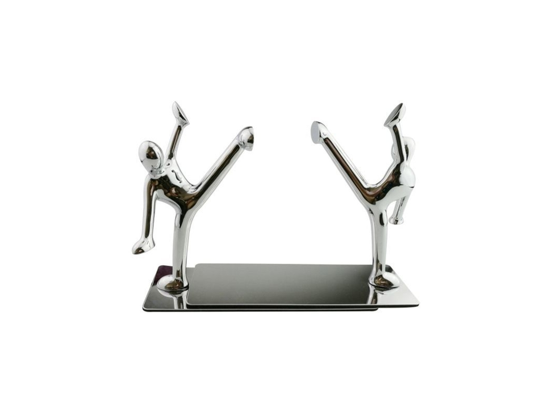 2026 soporte de Libros Humanoides de Acero Inoxidable Creativo para Kung Fu, Juego de 2, Organizador Decorativo
