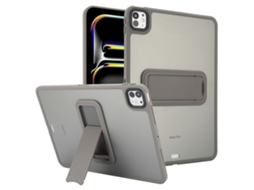 Capa Protetora Fosca Com Suporte 10.2 Transparente, Capa Completa À Prova De Choque, Cinza - Ipad Mini 4/5