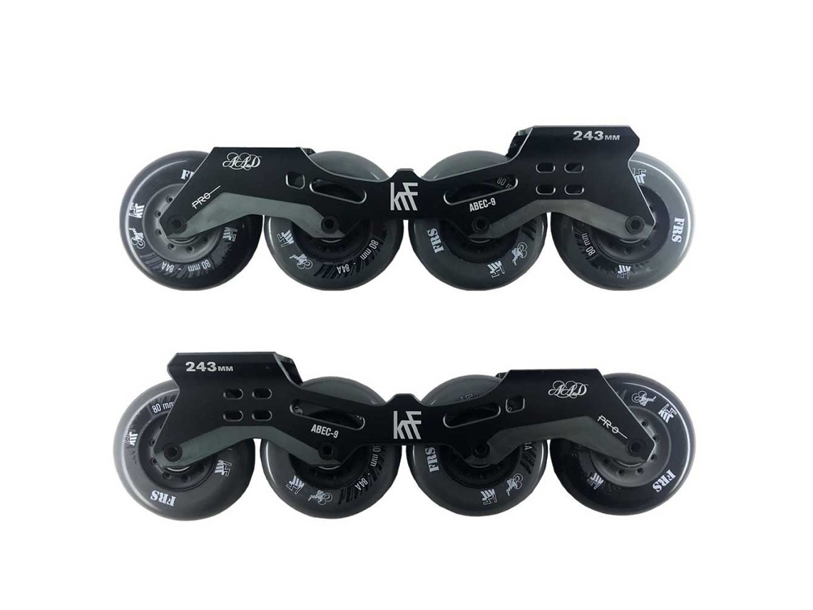 Quadro de Patins em Linha Angel 4X80 Set Preto 246 Mmkrf