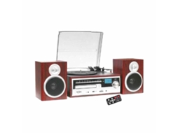 Gira-Discos 33/45/78Rpm Retro 2X40W Cd/Usb/Sd