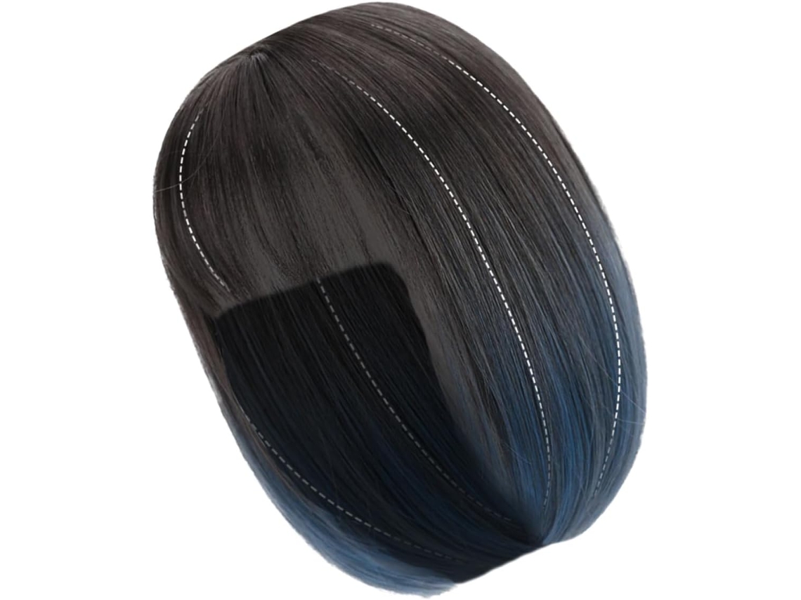 Franja Cortada À Mão, Corte Discreto, Mudança Rápida De Visual.
