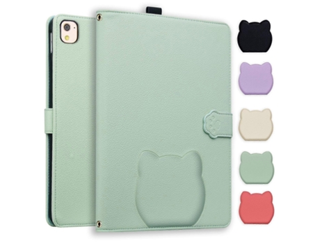 Capa Inteligente Para Tablet Em Couro Com Textura De Pele De Gato E Lichia Webake