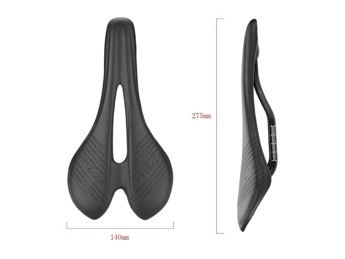 Sela De Bicicleta De Estrada Em Fibra De Carbono Leve Com Design Ergonômico E Ventilação