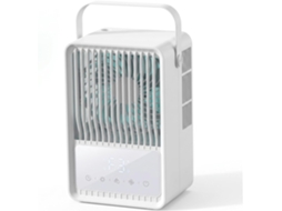 Ventilador De Mesa Mini Recarregável 3 Em 1 Com Clipe E Luz Noturna.