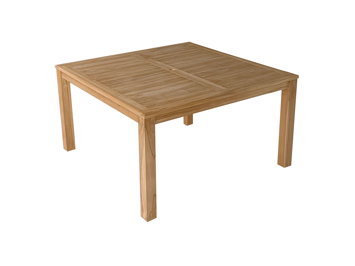 Mesa Cuadrada 140cm En Teca Java Happy Garden