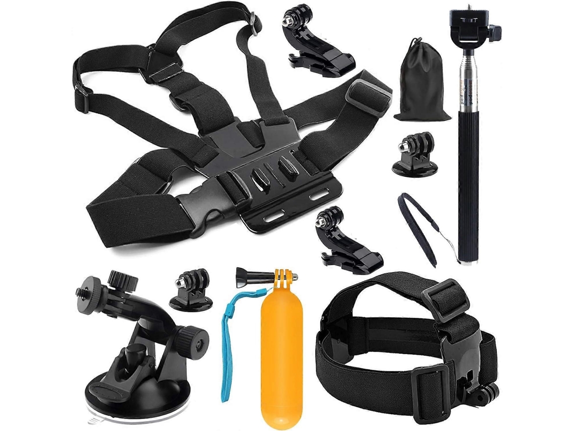 Kit De Acessórios 10 Em 1 Compatível Com Gopro, Para Câmeras Ação Compatíveis Gopro Hero 12 11 9 8 7 6 5 4 3+ 3 Hero-wellngs-aquaforge