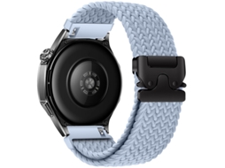 Pulseira esportiva de nylon com Fivela Paraquedas, modelo Rainbow Loop, compatível com Huawei GT5 e Samsung.