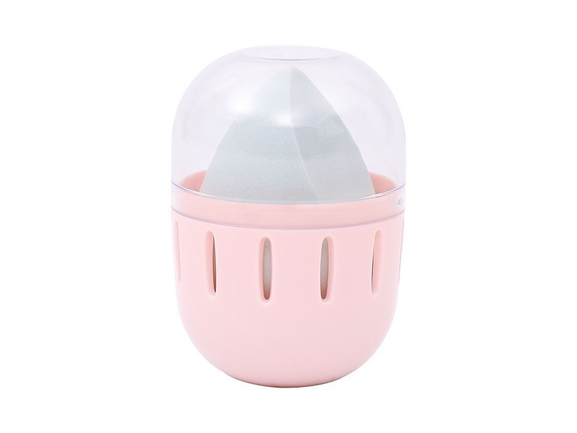 Suporte para Esponja de Maquiagem com Tampa Transparente, Anti poeira (não Inclui o Ovo de Beleza)