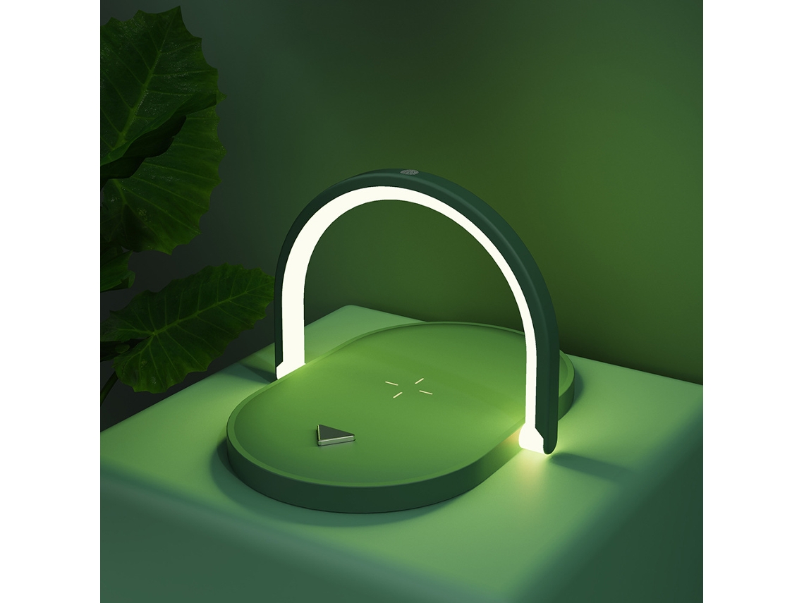 Carregador Sem Fio De Recarga Rápida De 15 W Luz Do Suporte Para Celular, Luz Noturna Criativa 3-em-1 Do Suporte Para Celular, Adequad
