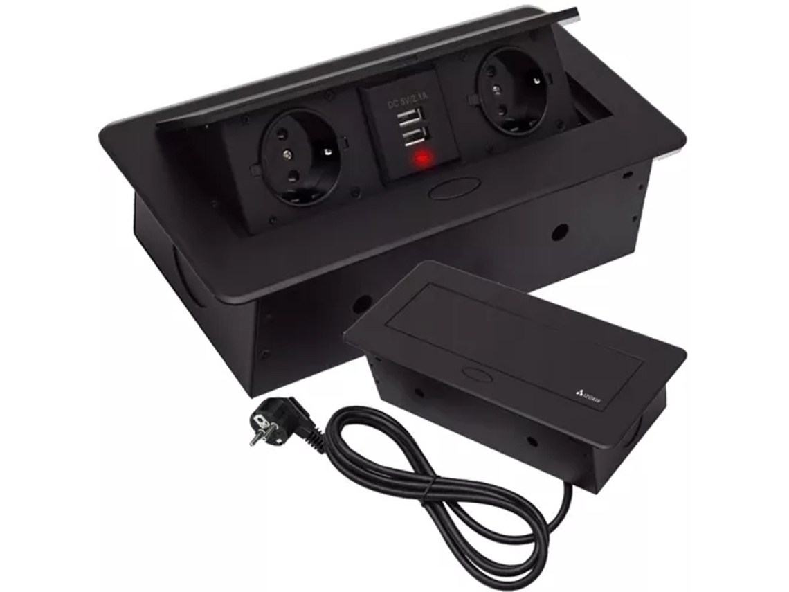Régua De Tomadas Embutida Com Usb/tomada Mesa - Dupla