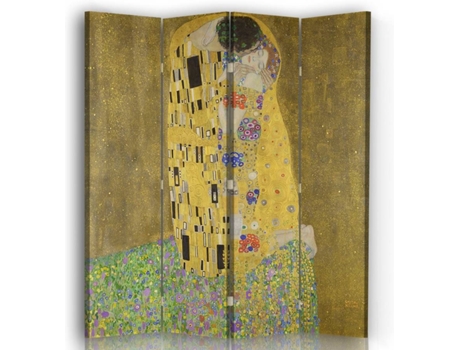 Biombo LEGENDARTE O Beijo - Gustav Klimt (145x180cm)