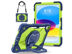 A Capa Com Absorção De Impacto E Resistente A Quedas É Adequada Paraazul-marinho/verde-amarelo - Ipad A16 De 11ª Geração (2025) / Ipad 10.9 De 10ª Ger