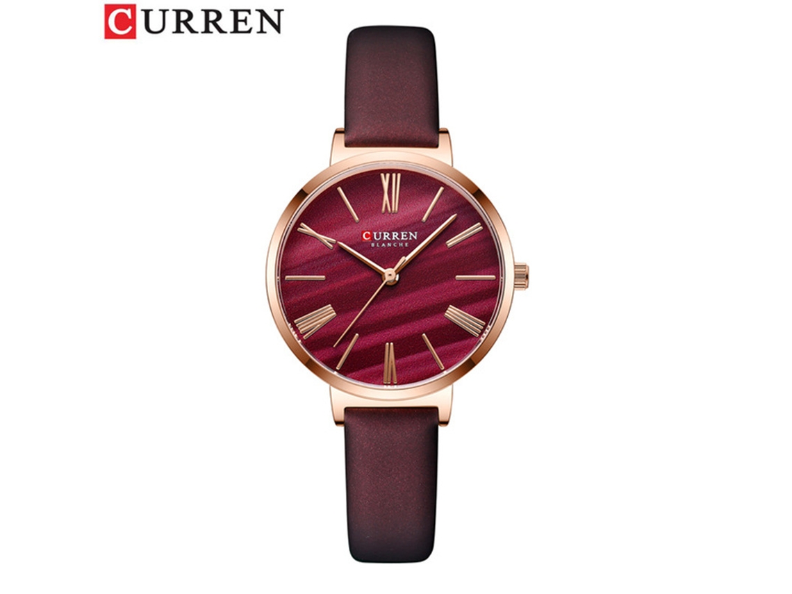 Relógio Feminino De Quartzo À Prova D'água Com Pulseira De Aço E Design Moderno.