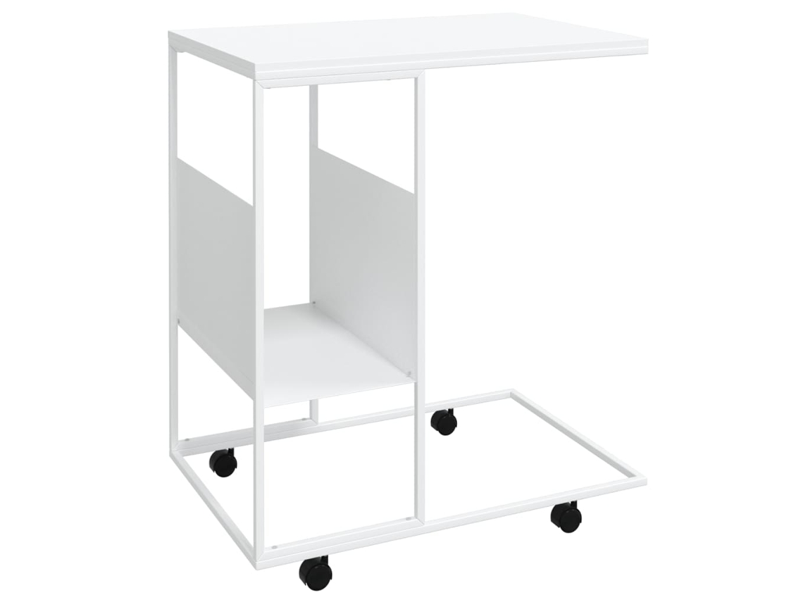 Side Table, Side Tables Vidaxl Branco Madeira Processada (n/a)