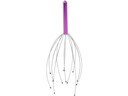 Massageador De Cabelo Manual Com Pérolas Suaves Alivio De Estresse Relaxamento Profundo Roxo