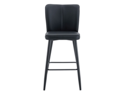 Conjunto de 2 Banquetas PROFESIA BOYANG de Bar 101 cm em Pu Preto com Encosto Ergonômico