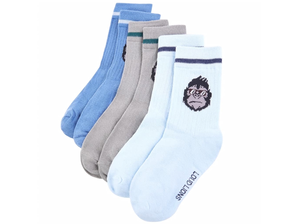 Meias Para Criança 5 Pares Ue 30-34