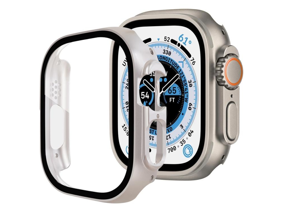 Para Apple Watch Ultra 3/2/1 49mm Película De Vidro Temperado Integrada Capa De Relógio Pc Starlight