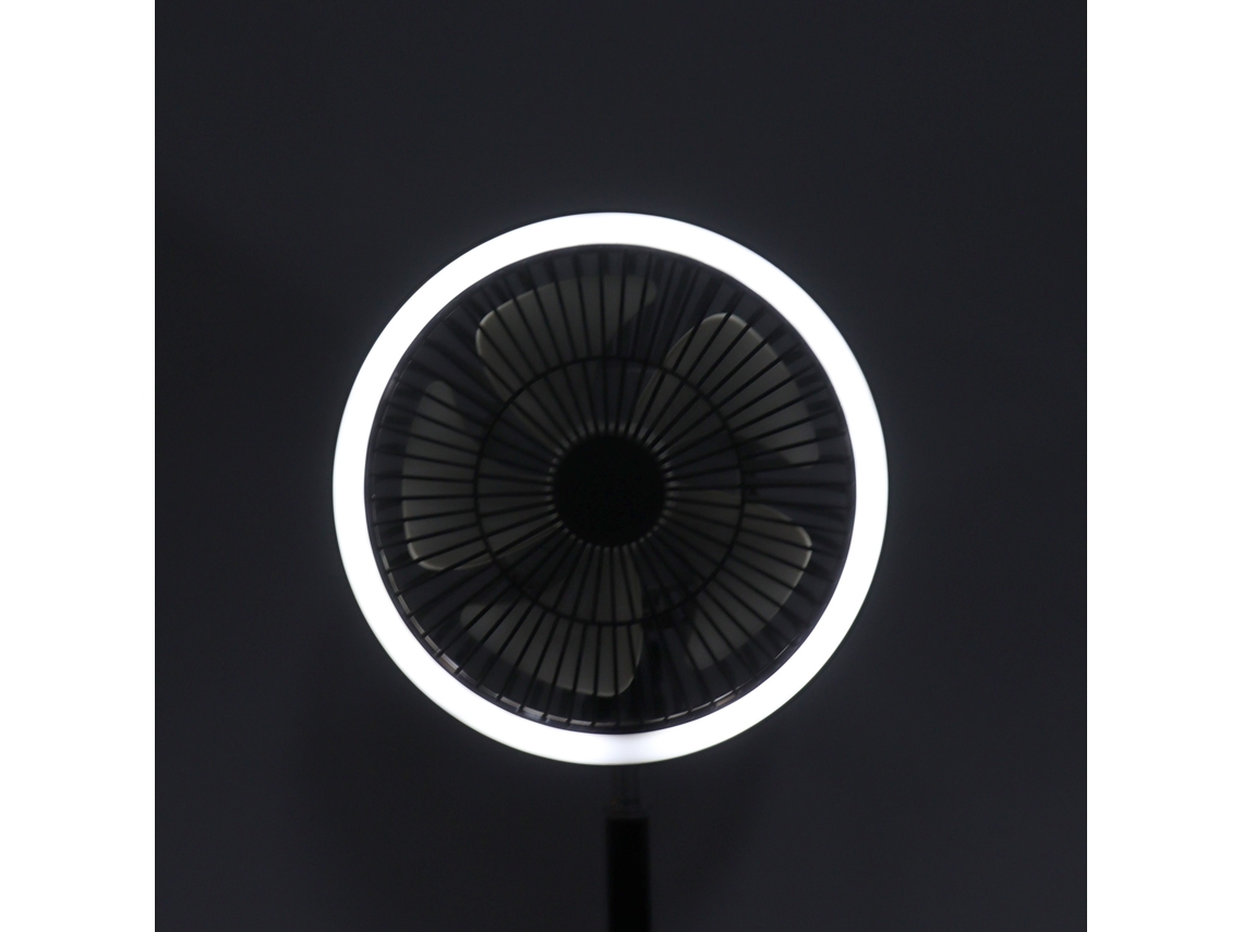 Laxiscreed Ventilador De Acampamento Com Tripé, Iluminação E Banco De Energia Portátil