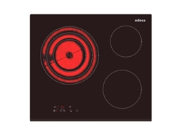 Placa de Vitrocerâmica EDESA EVT-6328 B/A (Elétrica - 57 cm - Preto)