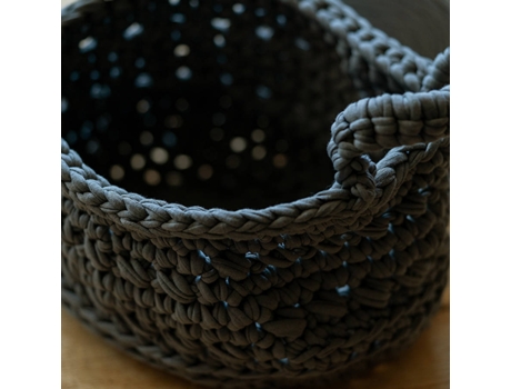 Kit DIY HOOOKED Crochet Revisto Basket Antracite