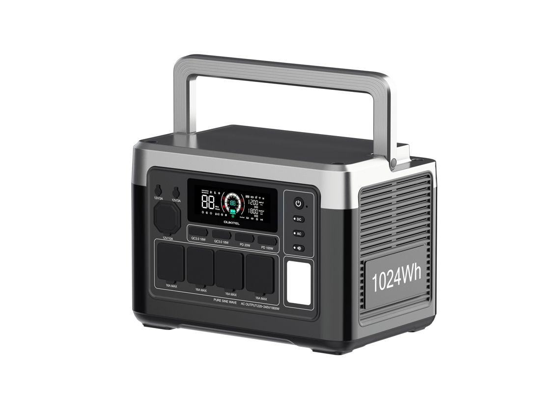 Estação De Energia Portátil Oukitel 1024wh 1800w, Ups De 8ms, Gerador Solar Lifepo4 Para Backup Doméstico, Aventuras Ao Ar Livre E Energia Em Moviment