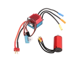 Kit Motor Brushless 2845 3700kv Esc 35a Impermeável Para Carro Rc 1/12 Traxxas Hsp
