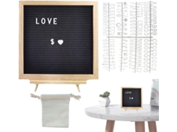 Quadro De Letras Quadro De Feltro E Moldura De Madeira, Decorativo Com Letras Personalizáveis Para Vayotoy