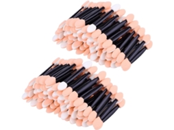 200 X Esponjas Duplas de Uso Único Escovas de Sombra para Olhos Aplicadores de Maquiagem para Garotas e Mulheres ZYBLSSBB