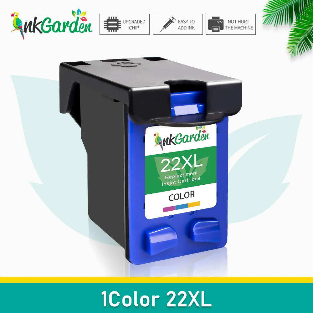 1 Corhp 21 Xl 22 Xl Para Hp Deskjet D1360 D1368 D1415 D1420 D1430 D1445 D1455