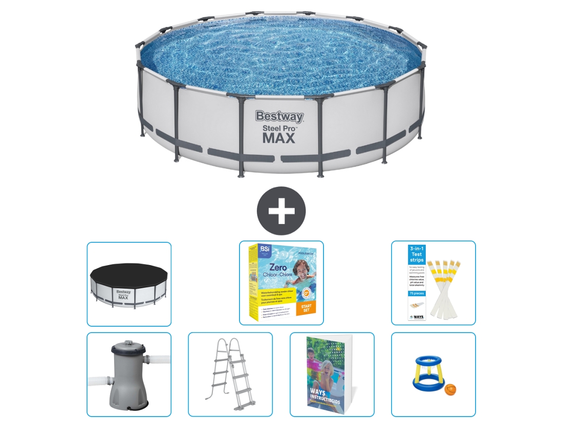 Bestway Piscina Bestway Steel Pro Max Redonda - 427x122 Cm - 8-peças S529