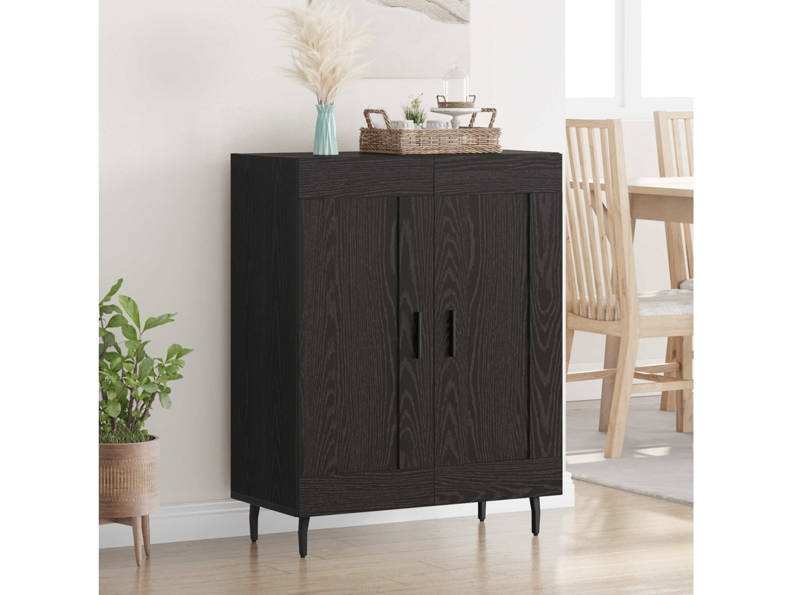 Vidaxl Buffet Carvalho Preto 69,5 X 34 X 90 Cm