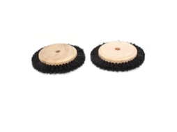 Escova de Disco Cerdas 65 Mm Diâmetro com 2 Fileiras, Ferramenta Polimento e Lixamento, Preta, CHABERLU