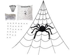 Teia De Aranha De Halloween, Conjunto De Decoração De Aranha, Ótima Decoração Para Ambientes Interno Gokoco
