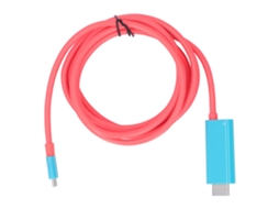 Mali cabo de Conversão Type C para Switch Usb3.1 4k 30hz Hd para Celular Computador Linhas Vermelho e Azul