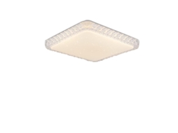 Nettlife Candeeiro, Led Plafon Sala Moderna Quadrada 30 Cm Cristal Estrelado Sky Design Regulável Com Comando Branco Pequeno Para Sala