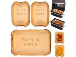 Papel Manteiga Para Fritadeira Ninja Air Fryer 10.4l, 150 Unidades, Acessórios 10.4l Af500eu Af500eucp, Foodi Flex