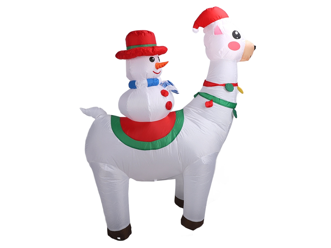 Boneco De Natal Inflável Laxiscreed 2,4m Para Jardim E Festas Com Ficha Uk 220v