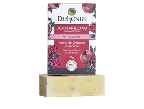 Sabonete Artesanal Antioxidante Orgânico Dehesia com Romã e Gerânio 90g
