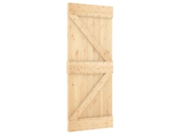 Maison Exclusive - Porta Deslizante Narvik 85 X 210 Cm (152,5 Cm) Natural E Preto