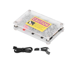 Hub De Ventilador Dc 2 Em 1 Divisor Rgb Pwm De 4 Pinos 12v Mudança Automática De Cor Com Apoio Magnético