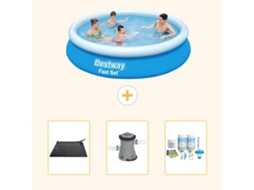 Bestway Piscina Bestway Fast Set Redonda - 244x61 Cm - 4-peças S22623