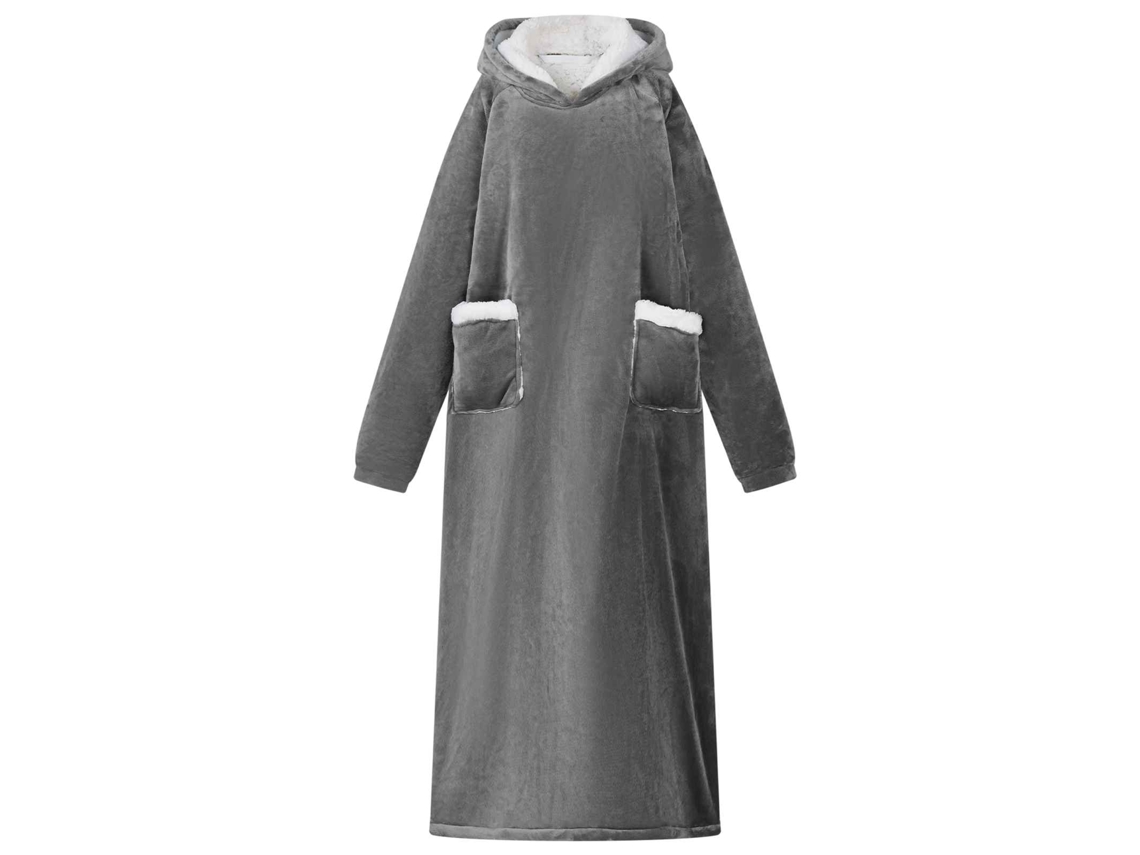 Vidaxl Sweatshirt Manta Cinza Escuro M Fleece E Flanela