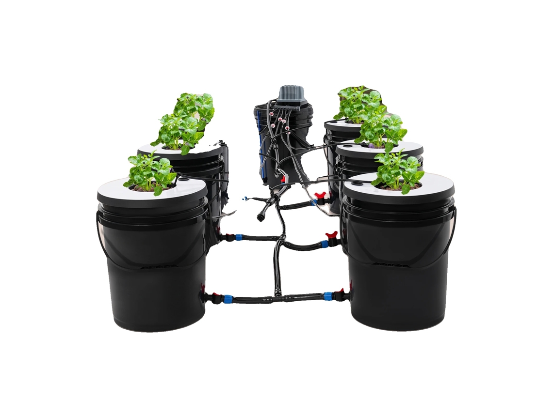 Sistema Hidropônico, 7 Baldes De Plantio, Capacidade De 20l, Elétrico Com Fio, Plugue Padrão Da Ue, Bomba De Ar 600l/h